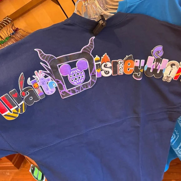 Disney Parks NEW Glow in the Dark Disney Villains Spirit Jersey Unisex - Picture 2 of 6